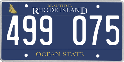 RI license plate 499075