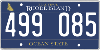 RI license plate 499085