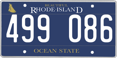 RI license plate 499086