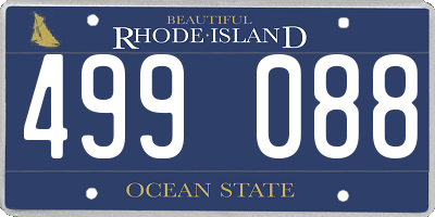 RI license plate 499088