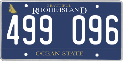 RI license plate 499096