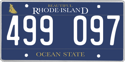 RI license plate 499097