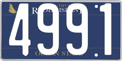 RI license plate 4991