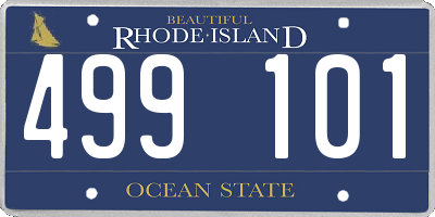 RI license plate 499101