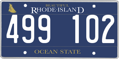 RI license plate 499102