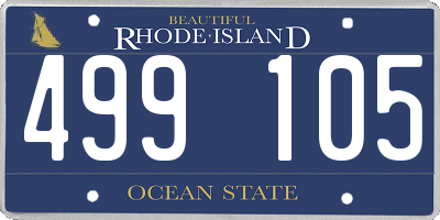 RI license plate 499105