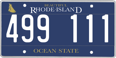 RI license plate 499111