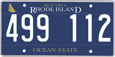 RI license plate 499112