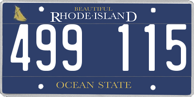 RI license plate 499115