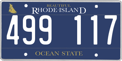 RI license plate 499117