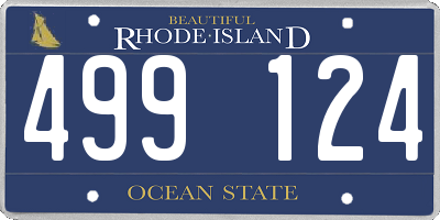 RI license plate 499124