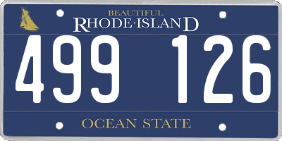 RI license plate 499126