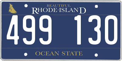 RI license plate 499130