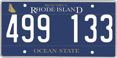 RI license plate 499133