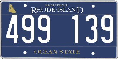 RI license plate 499139