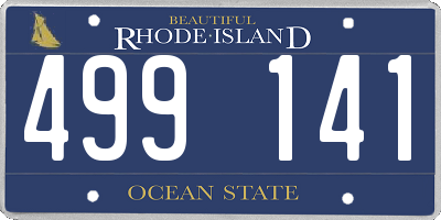 RI license plate 499141