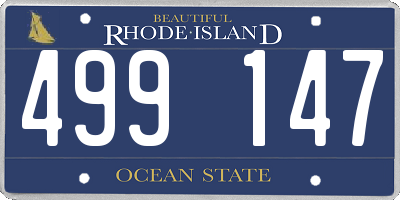 RI license plate 499147
