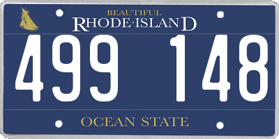 RI license plate 499148