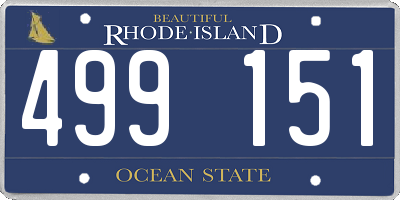 RI license plate 499151