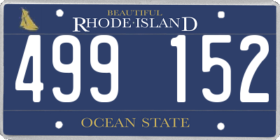 RI license plate 499152