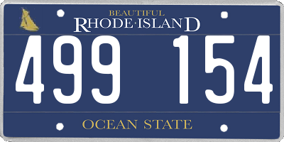 RI license plate 499154