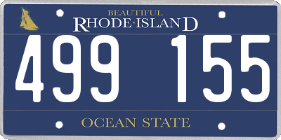 RI license plate 499155