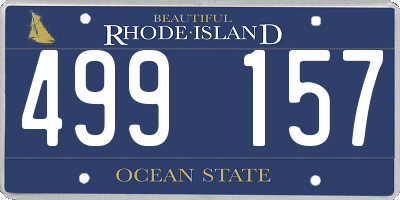 RI license plate 499157