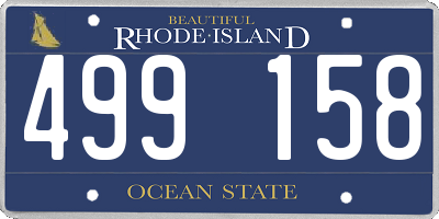 RI license plate 499158
