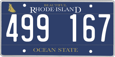 RI license plate 499167