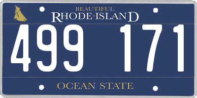 RI license plate 499171
