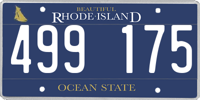 RI license plate 499175