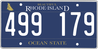 RI license plate 499179