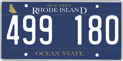 RI license plate 499180