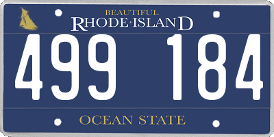 RI license plate 499184