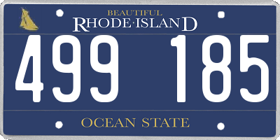 RI license plate 499185