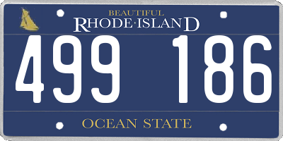 RI license plate 499186