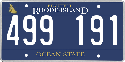 RI license plate 499191