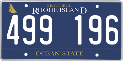 RI license plate 499196