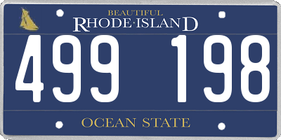 RI license plate 499198