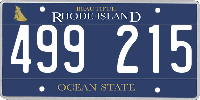 RI license plate 499215