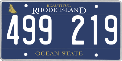 RI license plate 499219