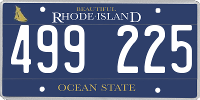 RI license plate 499225
