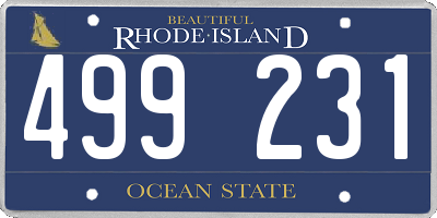 RI license plate 499231