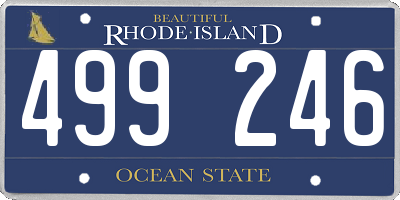 RI license plate 499246