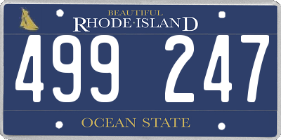 RI license plate 499247