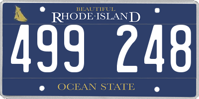 RI license plate 499248