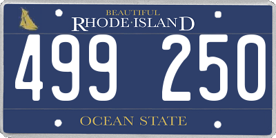 RI license plate 499250