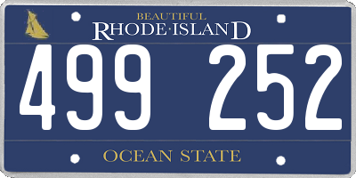 RI license plate 499252