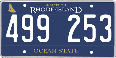 RI license plate 499253