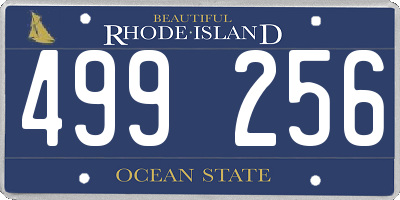 RI license plate 499256